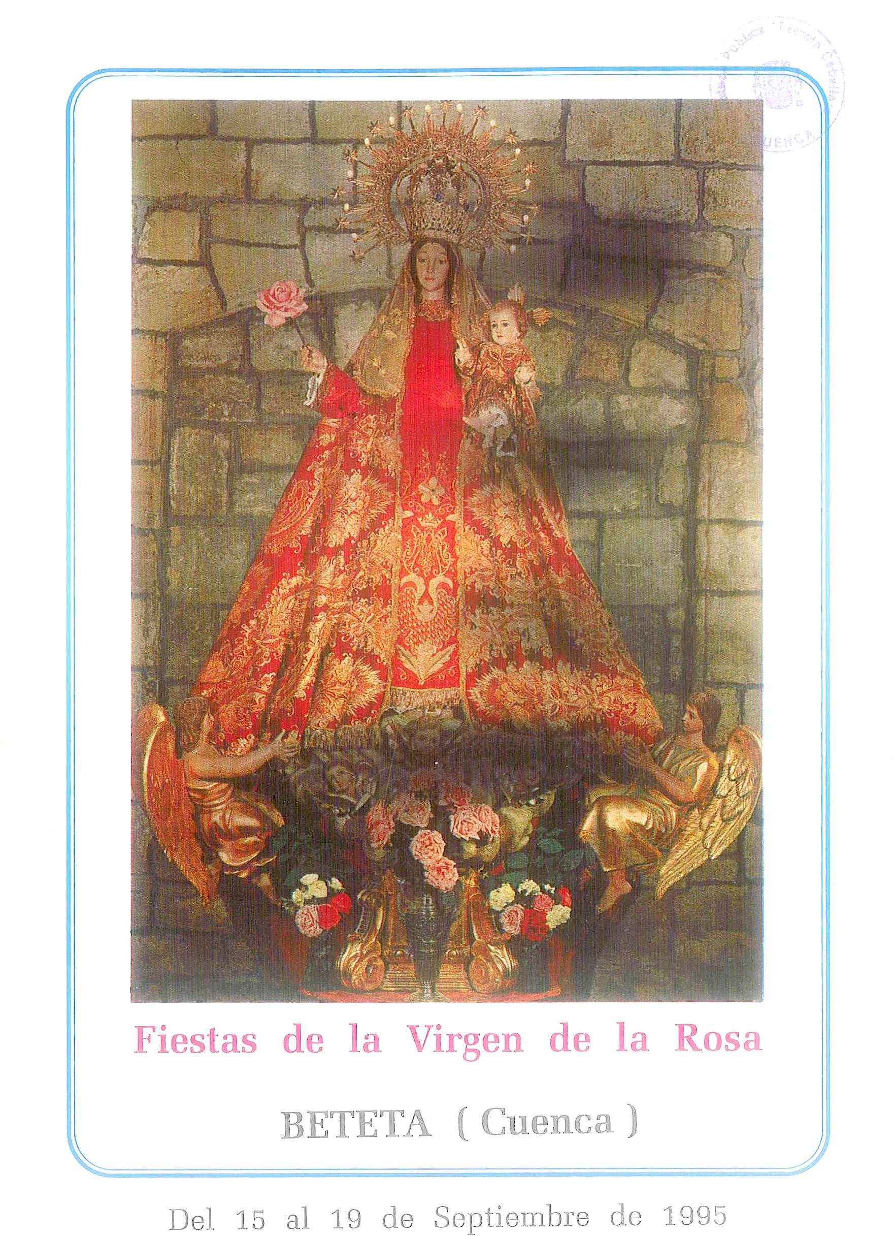 Fiestas patronales en honor a Nuestra Señora de la Rosa 1995 Beteta